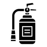 Fire Extinguisher Glyph Icon vector