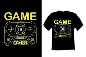 Game Is Over T Shirt Design vector