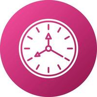 Wall Clock Icon Style vector