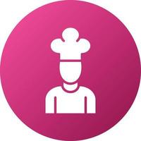 estilo de icono de chef vector