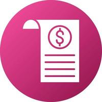 Bill Icon Style vector