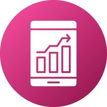 estilo de icono de análisis de datos vector