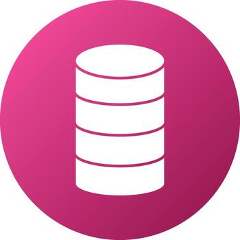 estilo de icono de base de datos vector