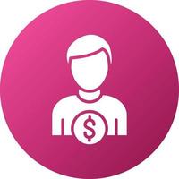 Accountant Icon Style vector