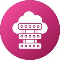 Cloud Server Icon Style vector