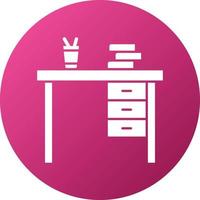 Desk Icon Style vector