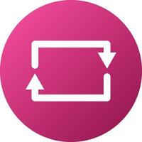 Rectangular Arrow Icon Style vector