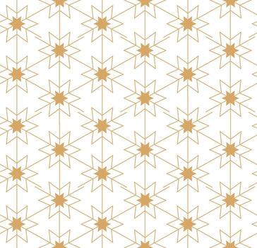 Geometric linear pattern. Vector. Ornament for fabric, wallpaper and packaging. Decorative element for interior and design projects. Seamless abstract pattern. Background, template. vector