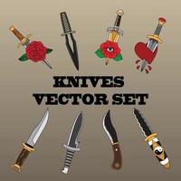 knives illustration set vector
