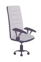 Office chair semi flat color vector object