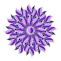 Modern mandala art vector design with a beautiful mix of colors Free Vector