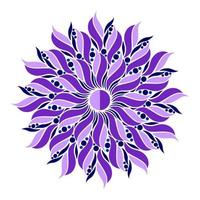 diseño de vector de arte mandala moderno con una hermosa mezcla de colores vector gratis