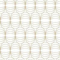 Modern vector seamless illustration. Linear gold pattern on a white background. Ornamental pattern for leaflets, printing, wallpaper, backgrounds