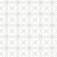 Modern vector seamless illustration. Linear gold pattern on a white background. Ornamental pattern for leaflets, printing, wallpaper, backgrounds