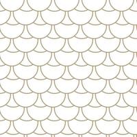 Modern vector seamless illustration. Linear gold pattern on a white background. Ornamental pattern for leaflets, printing, wallpaper, backgrounds