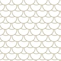 Modern vector seamless illustration. Linear gold pattern on a white background. Ornamental pattern for leaflets, printing, wallpaper, backgrounds