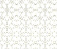 Modern vector seamless illustration. Linear gold pattern on a white background. Ornamental pattern for leaflets, printing, wallpaper, backgrounds