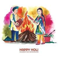 Holi celebration colorful for indian festival background vector