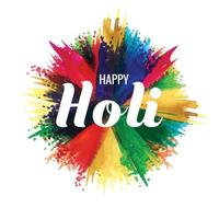 Happy holi festival of India celebration colorful splash background