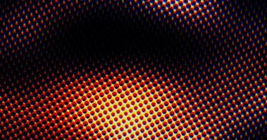 abstract light orange dots grid halftone wave futuristic twisted pattern with circle minimalism geometry texture on black. photo