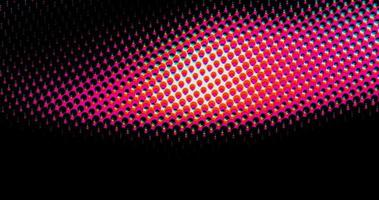 resumen de puntos de color rosa claro y azul cuadrícula de onda de semitono patrón retorcido futurista con textura de geometría de minimalismo de círculo en negro. foto