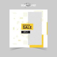 New editable social media posts and web or internet ads. new sale banner layout template vector