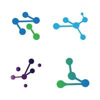 molecule logo vector