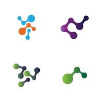 molecule logo vector