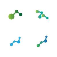 molecule logo vector