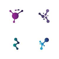 molecule logo vector