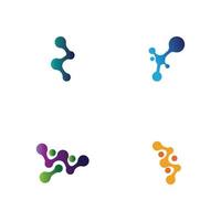 molecule logo vector