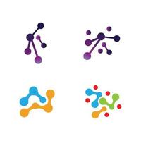 molecule logo vector