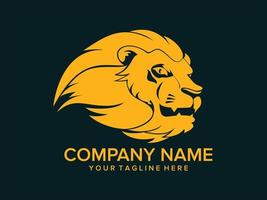 lion head logo that looks fierce and dashing vector