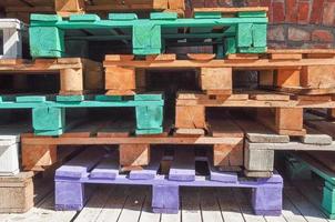 Pile of pallets photo