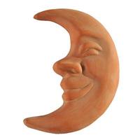 Ancient C-Moon face mask isolated over white photo