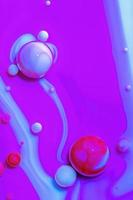 Macro photography of colorful bubbles photo