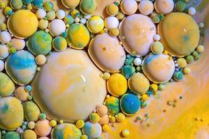 Macro photography of colorful bubbles photo