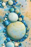 Macro photography of colorful bubbles photo