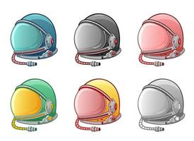 Astronaut helmet vector design illustration isolated on white background