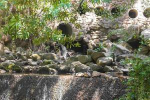 Small zen waterfall Table Mountain Nationalpark. Cape Town, South Africa. photo