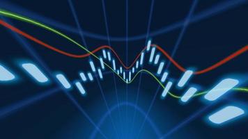 Business candle stick graph chart of stock market investment trading. for financial investment concept photo