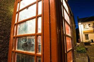 old british telephone box photo