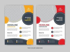 Corporate business flyer or brochure template design vector