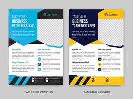 Corporate business flyer or brochure template design vector