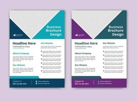 Corporate business flyer or brochure template design vector