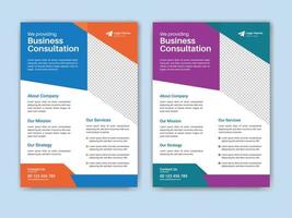 Corporate business flyer design template, business brochure vector
