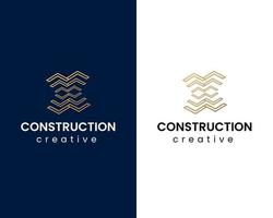 vector de diseño de icono de logotipo de edificio de construcción