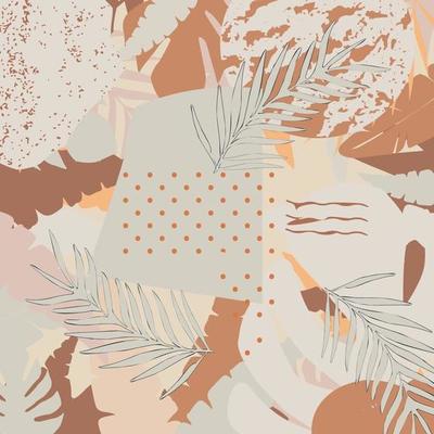 Abstract Nordic paint print. Scandinavian style poster background, nature inspired. Abstract contemporary design vector illustration for wall decoration, postcard or brochure cover