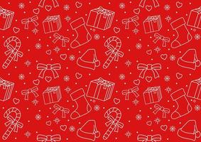 Seamless pattern of Christmas ornament vector