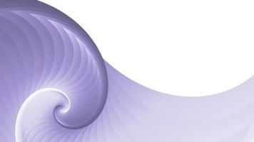 Abstract spiral wave. Blue swirling figure with bright water swirls shiny snail shell with smooth texture lines design powerful sea shaft with twisted energy of vector ocean